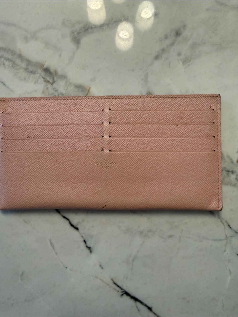Louis Vuitton  Pink  Felecie Leather Card Holder